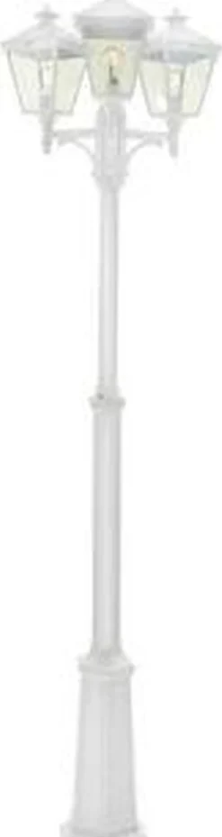 Norlys Lightup-Pris|Lyktestolper<London 483 lyktestolpe 185-275 cm 3 lyktehoder - Hvit