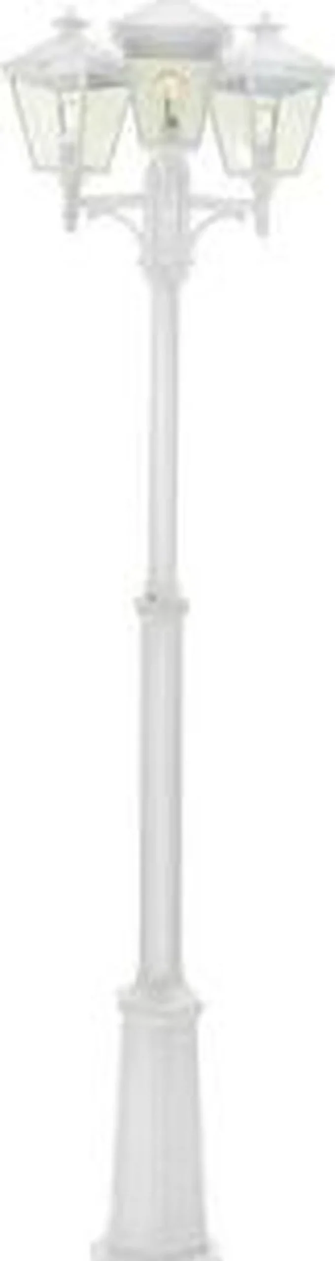 Norlys Lightup-Pris|Lyktestolper<London 483 lyktestolpe 185-275 cm 3 lyktehoder - Hvit