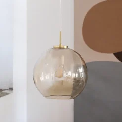 Dyberg Larsen Kjøkkenbelysning Tak|Takpendler<Loop takpendel 25 cm - Messing/Amberfarget