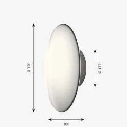 Louis Poulsen Utelamper - Veggskjold / Plafond|Louis Poulsen<AJ Eklipta utendørs vegg/taklampe 35 -