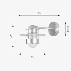 Louis Poulsen Utelamper - Veggskjold / Plafond|Utelamper - Klassiske Vegglamper<Albertslund utendørs vegglampe kort