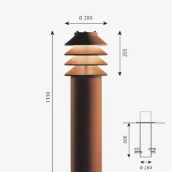 Louis Poulsen Pullert|Louis Poulsen<Bysted Pullert M/Fotplate -