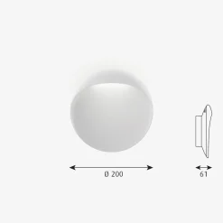 Louis Poulsen Utelamper - Veggskjold / Plafond|Louis Poulsen<Flindt utendørs vegglampe Ø20