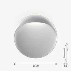 Louis Poulsen Utelamper - Veggskjold / Plafond|Louis Poulsen<Flindt utendørs vegglampe Ø30
