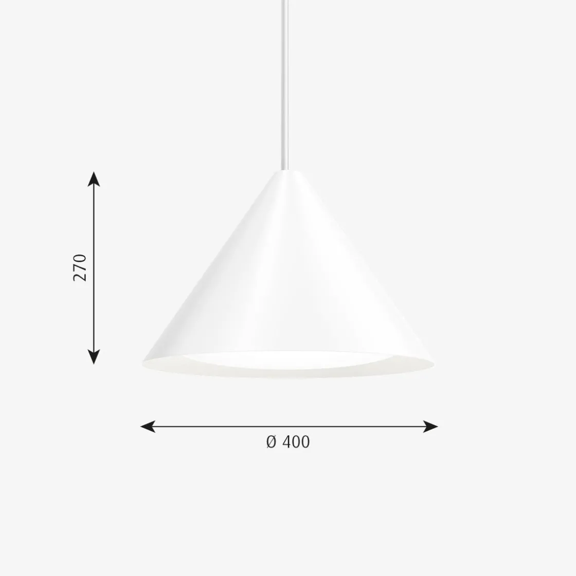 Louis Poulsen Kjøkkenbelysning Tak|Louis Poulsen<Keglen pendel Ø40