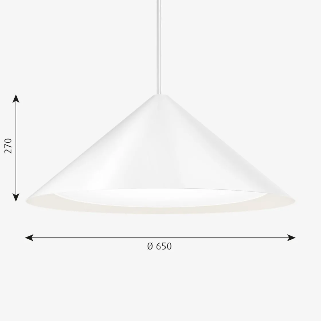 Louis Poulsen Kjøkkenbelysning Tak|Louis Poulsen<Keglen pendel Ø65