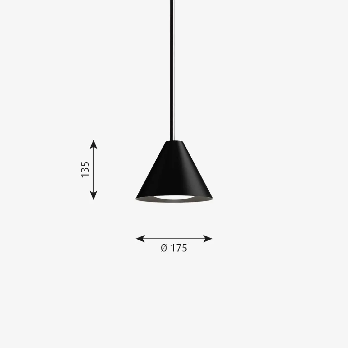 Louis Poulsen Kjøkkenbelysning Tak|Louis Poulsen<Keglen pendel Ø17