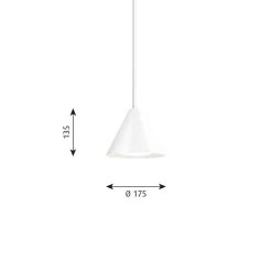 Louis Poulsen Kjøkkenbelysning Tak|Louis Poulsen<Keglen pendel Ø17