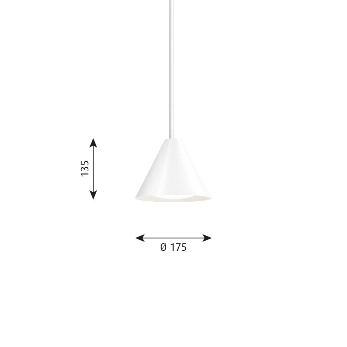 Louis Poulsen Kjøkkenbelysning Tak|Louis Poulsen<Keglen pendel Ø17