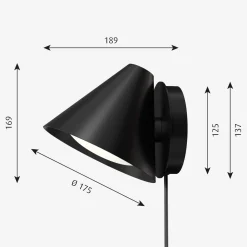 Louis Poulsen Louis Poulsen|Leselamper<Keglen vegglampe