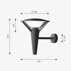 Louis Poulsen Utelamper - Klassiske Vegglamper|Louis Poulsen<Kipp utendørs vegglampe