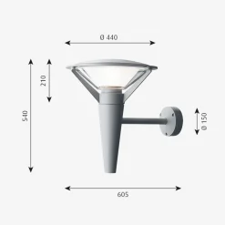 Louis Poulsen Utelamper - Klassiske Vegglamper|Louis Poulsen<Kipp utendørs vegglampe