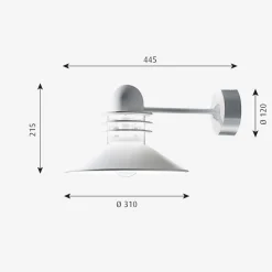 Louis Poulsen Utelamper - Klassiske Vegglamper|Louis Poulsen<Nyhavn utendørs vegglampe