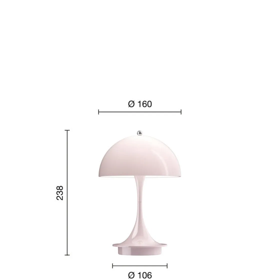 Louis Poulsen Louis Poulsen|Barneromsbelysning<Panthella 160 portabel bordlampe