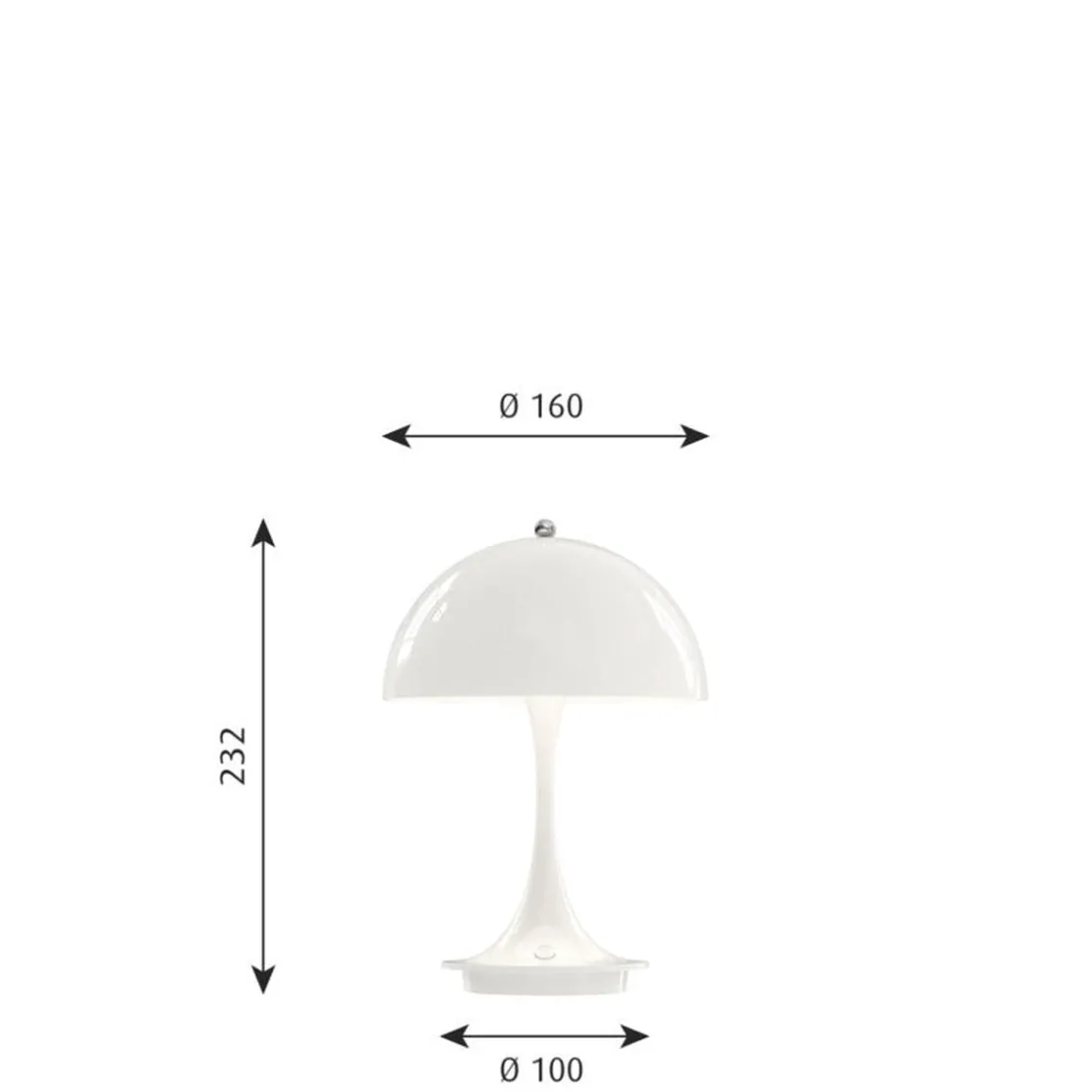 Louis Poulsen Louis Poulsen|Barneromsbelysning<Panthella 160 portabel bordlampe