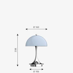 Louis Poulsen Louis Poulsen|Barneromsbelysning<Panthella 160 portabel bordlampe