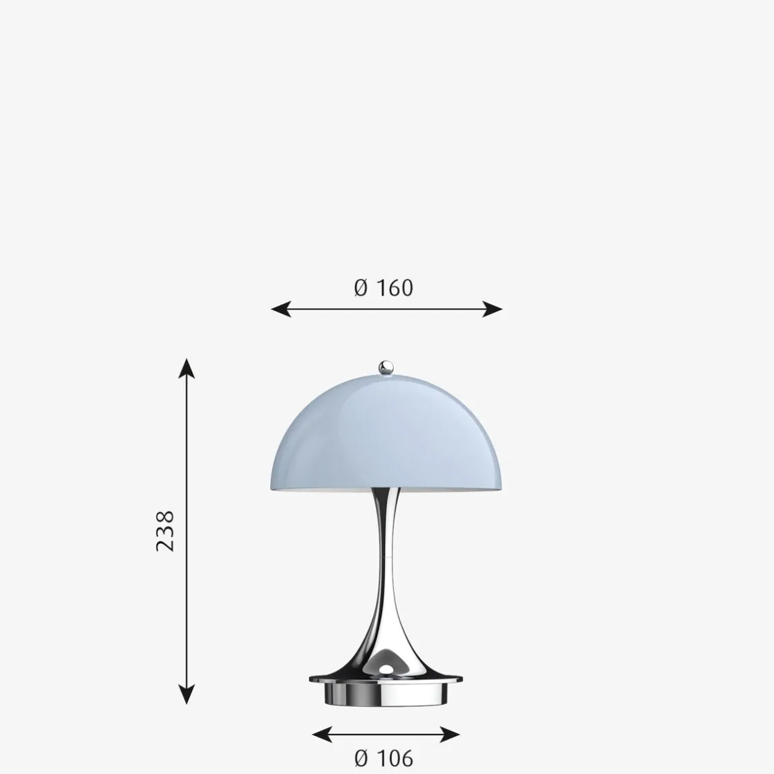 Louis Poulsen Louis Poulsen|Barneromsbelysning<Panthella 160 portabel bordlampe