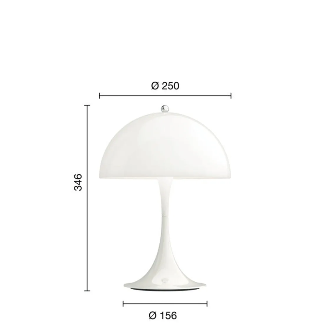 Louis Poulsen Louis Poulsen|Oppladbare Bordlamper<Panthella 250 Portable bordlampe