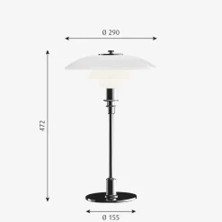 Louis Poulsen Louis Poulsen<PH 3/2 bordlampe