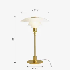 Louis Poulsen Louis Poulsen<PH 3/2 bordlampe