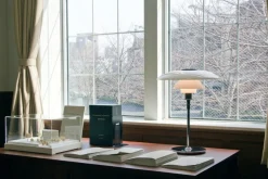 Louis Poulsen Louis Poulsen<PH 4½-3½ glass bordlampe Hvit