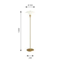 Louis Poulsen Interiørlamper Gulv|Louis Poulsen<PH 3½-2½ gulvlampe
