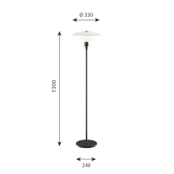 Louis Poulsen Interiørlamper Gulv|Louis Poulsen<PH 3½-2½ gulvlampe