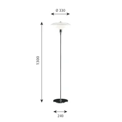 Louis Poulsen Interiørlamper Gulv|Louis Poulsen<PH 3½-2½ gulvlampe