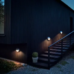 Louis Poulsen Utelamper - Veggskjold / Plafond|Louis Poulsen<Skot utendørs halvskjerm vegglampe