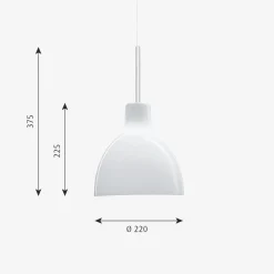 Louis Poulsen Kjøkkenbelysning Tak|Louis Poulsen<Toldbod Glass Pendel Ø22