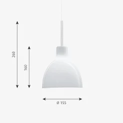 Louis Poulsen Kjøkkenbelysning Tak|Louis Poulsen<Toldbod Glass Pendel Ø15