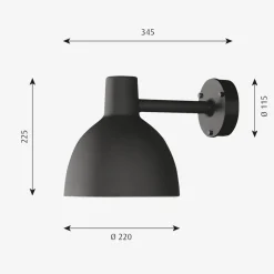 Louis Poulsen Utelamper - Klassiske Vegglamper|Louis Poulsen<Toldbod utendørs vegglampe 22