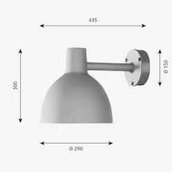 Louis Poulsen Utelamper - Klassiske Vegglamper|Louis Poulsen<Toldbod utendørs vegglampe 29
