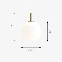 Louis Poulsen Louis Poulsen|Kjøkkenbelysning Tak<VL45 Radiohuspendel Ø17