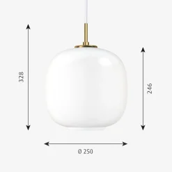 Louis Poulsen Louis Poulsen|Kjøkkenbelysning Tak<VL45 Radiohuspendel Ø25