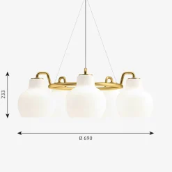 Louis Poulsen Kjøkkenbelysning Tak|Louis Poulsen<VL Ring Crown 5 taklampe