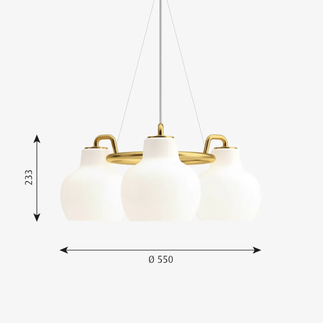 Louis Poulsen Kjøkkenbelysning Tak|Louis Poulsen<VL Ring Crown 3 taklampe