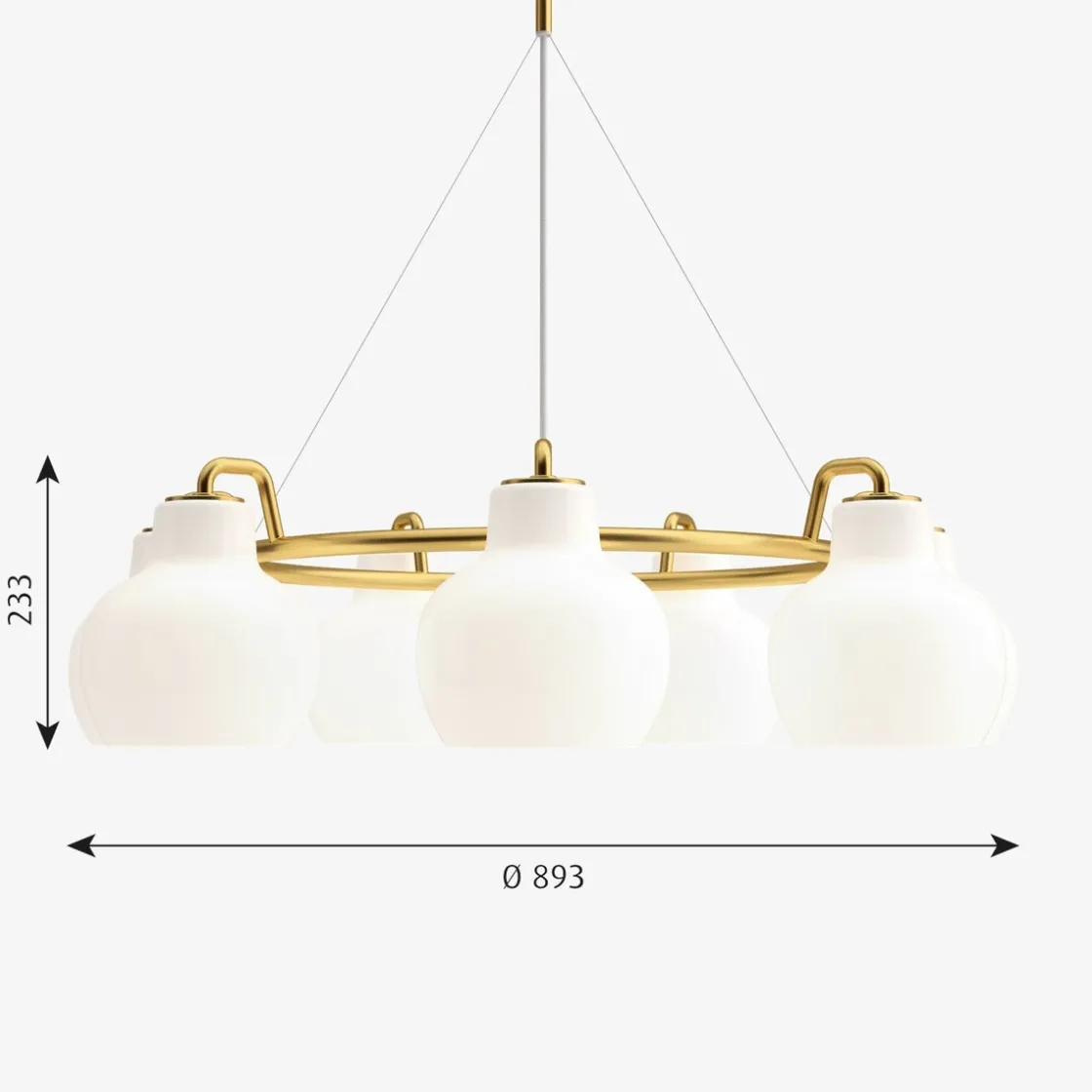 Louis Poulsen Kjøkkenbelysning Tak|Louis Poulsen<VL Ring Crown 7 taklampe