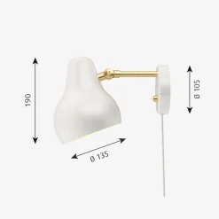 Louis Poulsen Louis Poulsen|Leselamper<VL38 vegglampe