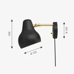 Louis Poulsen Louis Poulsen|Leselamper<VL38 vegglampe