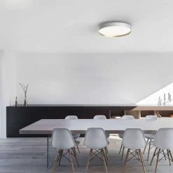 LOOM Design Kjøkkenbelysning Tak|Taklamper / Takplafonder<Lucia taklampe 45 cm 24 watt dimbar - Hvit/Gull farget