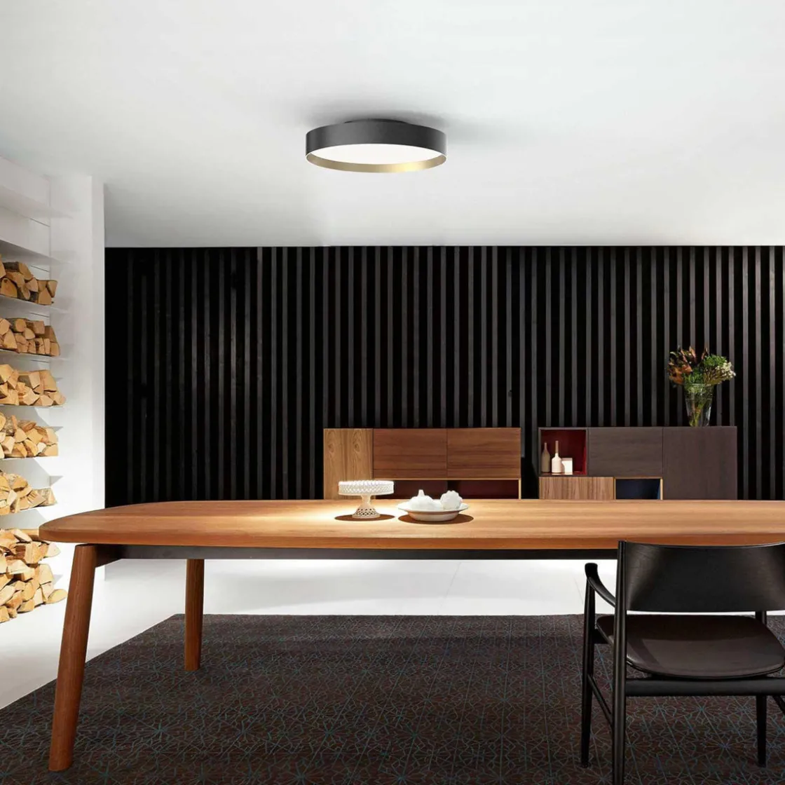 LOOM Design Kjøkkenbelysning Tak|Taklamper / Takplafonder<Lucia taklampe 45 cm 24 watt dimbar - Svart/Gull farget