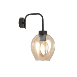 Emibig Interiørlamper<Lukka vegglampe - Svart/Amberfarget