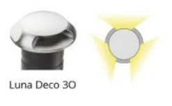 Sg Armaturen As Uplights<Luna Deco 3 uplight utendørs 3W 3000 Kelvin IP67 - Rustfritt