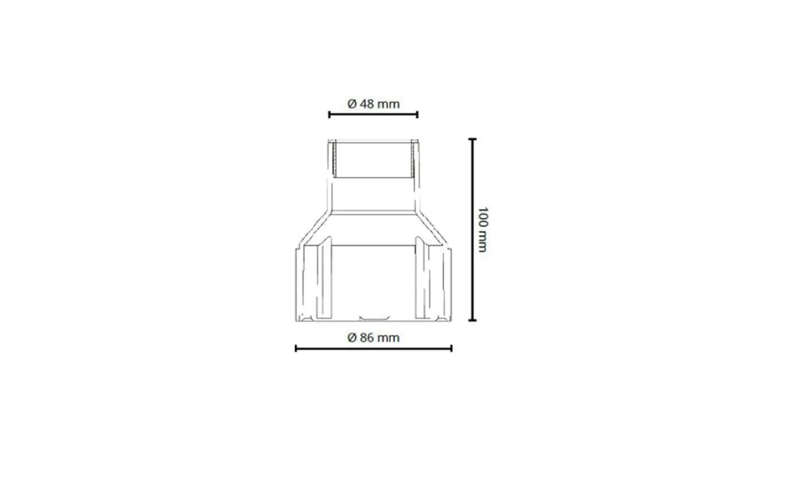 Sg Armaturen As Uplights<Luna Deco Sort In-ground box ABS