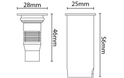 Sg Armaturen As Uplights<Luna mini uplight utendørs 1,5W 3000 Kelvin IP67 - Rustfritt