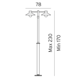 Norlys Lightup-Pris|Utelamper Til Kystområder<Lund stolpe 275