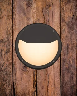 NorDesign Utelamper Til Kystområder|Utelamper - Veggskjold / Plafond<Luno Nuova vegglampe 30 cm utendørs IP65 13W 3000K IK6 - grå