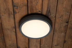 NorDesign Utelamper Til Kystområder|Taklamper Ute<Luno taklampe 30 cm utendørs IP65 13W 3000K IK6 - grå