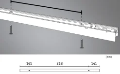 Paulmann Linion Kanalsystem<Lyskanal 0,5 meter til Linion kanalsystem 8,5W 3000 Kelvin